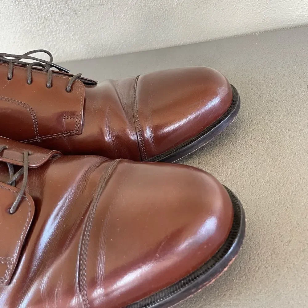 Cole Haan Brown Leather Cap Toe Dress Shoes Size 12D